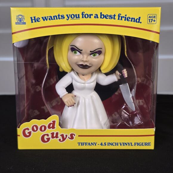Tiffany And Chucky Good Guys Vinyl Figure 4.5in NEW childs Play Collectible 2025 - Picture 7 of 11
